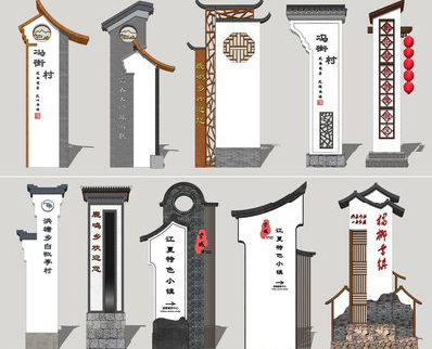 景谷美丽乡村标识标牌有哪些分类？